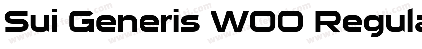 Sui Generis W00 Regular字体转换